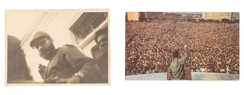 FIDEL CASTRO / DECLARACIÓN DE LA HABANA. “FOTO “BEBY” PALMA SORIANO. 3 FEB. 1959”. PIEZAS: 2. a) Foto “Beby”. Fidel Castro.<...