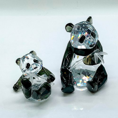 Swarovski Crystal Figurines, Pandas
