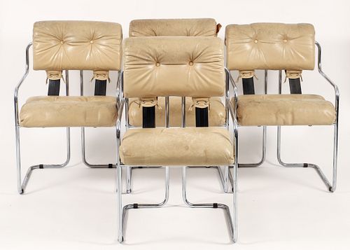 Set of 4 Faleschini for Mariani Pace Tucroma Chairs