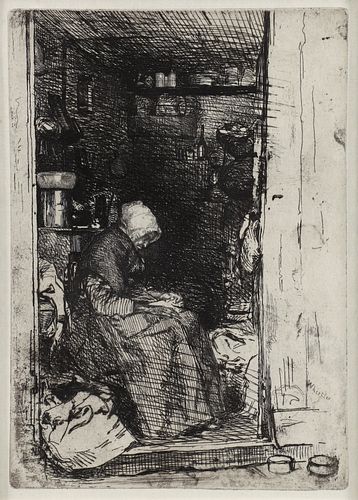 James Whistler Etching La Vieille aux Loques
