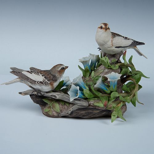 Boehm Porcelain Snow Buntings Bird Figurine, Special Sample Prototype