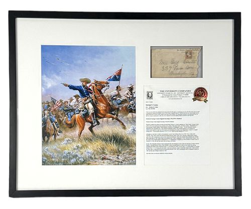 General George Custer Signed Envelope
