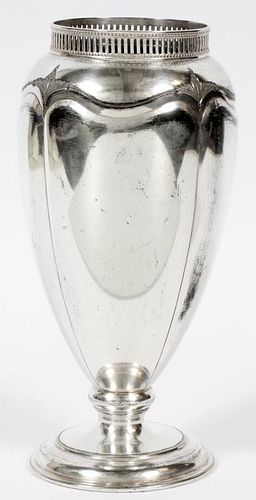 COOPER BROTHERS SILVER PLATE FLOWER VASE