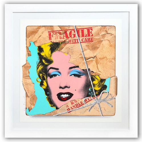 Mr. Brainwash- Silkscreen on paper "Monroe POPfolio - Fragile, 2022"