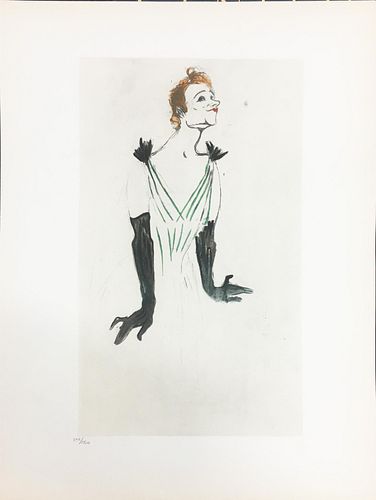 Henri Toulouse Lautrec (After) - Yvette Guilbert XXVII