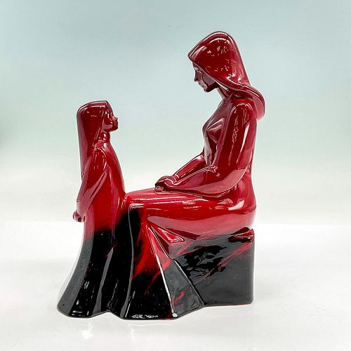 Mother and Daughter - Royal Doulton Flambe Prototype Figurine