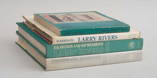 FOUR BOOKS ON LARRY RIVERS