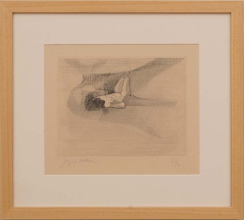 JACQUES VILLON (1875-1963): RECLINING FIGURE; AND UNTITLED