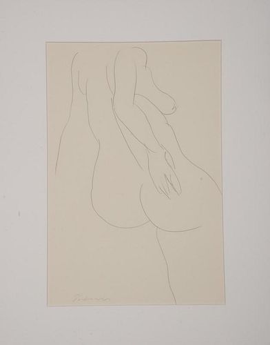 WILLIAM TURNBULL (1922-2012): STANDING NUDE; AND SEATED NUDE