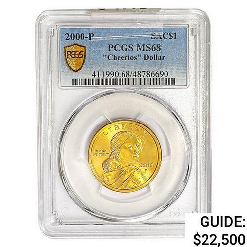 2000 Sacagawea Gold Dollar PCGS MS68