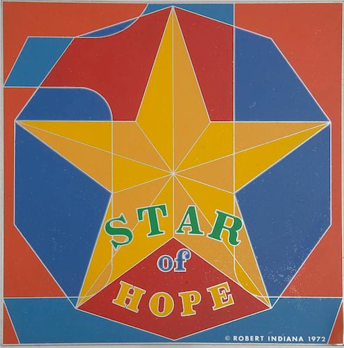 ROBERT INDIANA (b. 1928): STAR OF DAVID: TWO PLAQUES