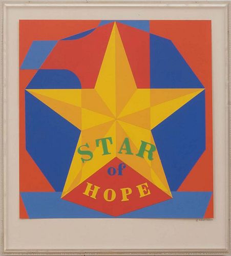 ROBERT INDIANA (b. 1928): STAR OF HOPE: MAQUETTE AND SKETCH