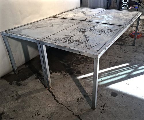 Pair of French Factory Tables
