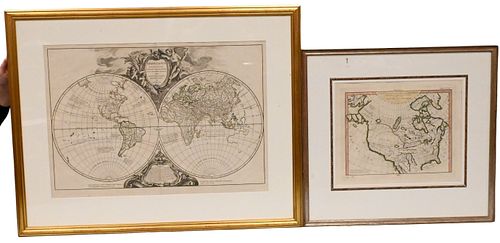 Two Framed Maps Robert De Vaugondy