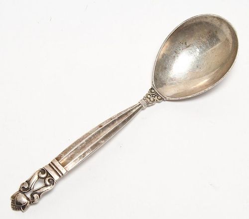 Georg Jensen Sterling Silver Jam Spoon