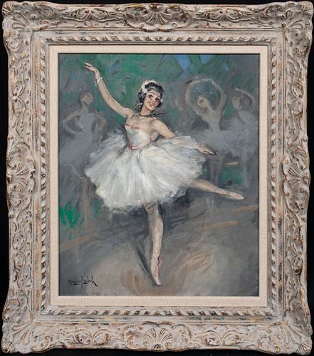 PORTRAIT OF A BALLERINA OIL PAINTING