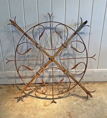 French 19th c. Wrought Iron Hanging Fixture