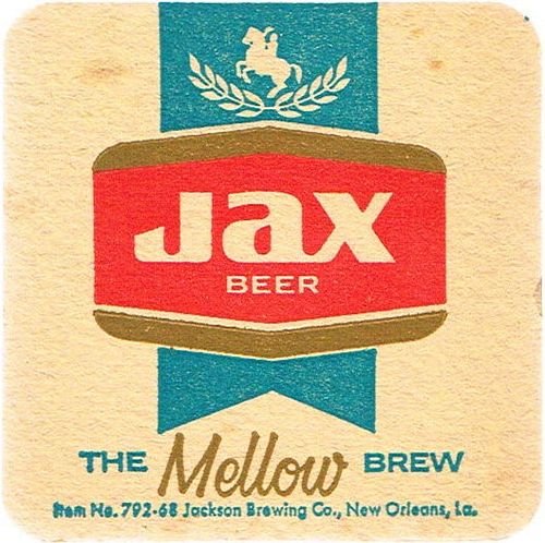 1966 Jax Beer 3½ inch LA-JAX-170 New Orleans Louisiana