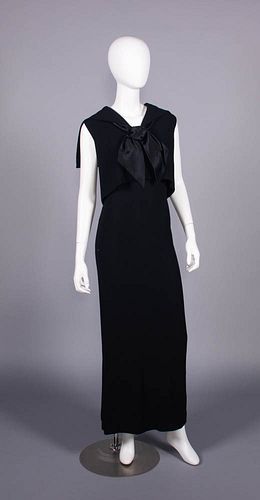NORMAN NORELL WOOL CREPE TWO PIECE DRESS, NEW YORK, 1960s