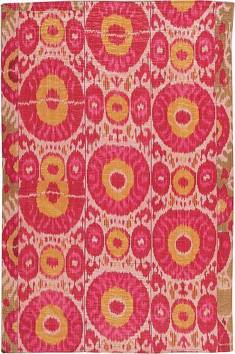 Antique Ikat Textile 7 ft x 4 ft 7 in (2.13 m x 1.4 m)