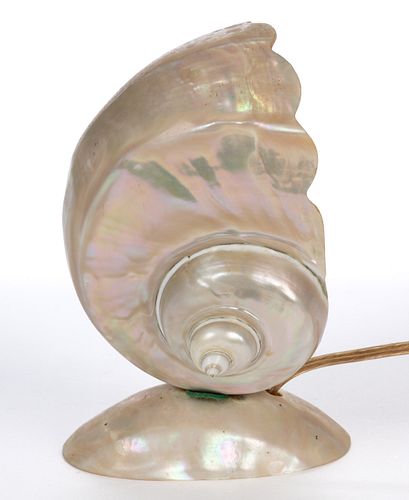 MOTHER-OF-PEARL NAUTILUS SHELL LAMP