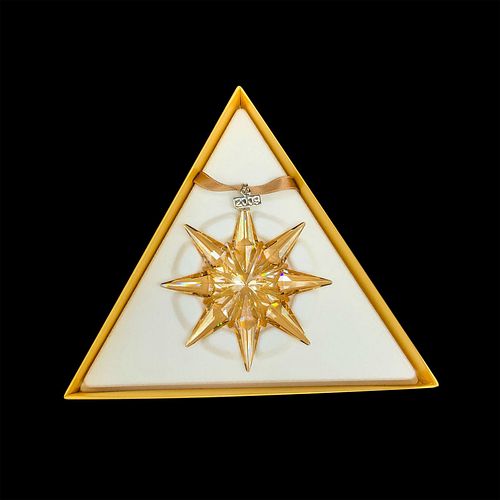 Swarovski Crystal Christmas Ornament, SCS Golden Star