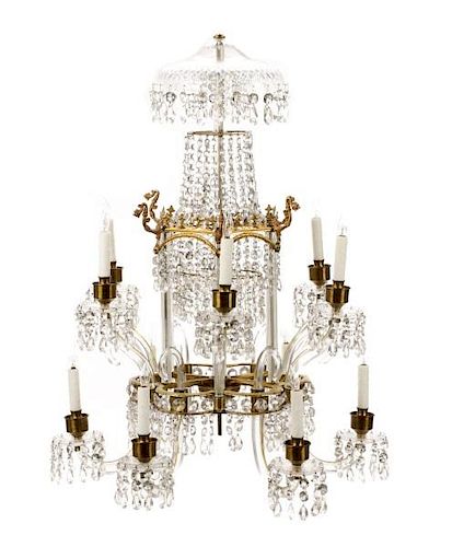 Palatial Empire Style Crystal Chandelier