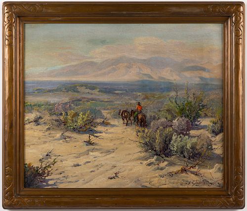FRED GRAYSON SAYRE (CALIFORNIA, 1879-1938) DESERT LANDSCAPE PAINTING