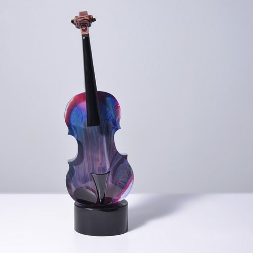 Large Dino Rosin CALCEDONIA Violin Sculpture