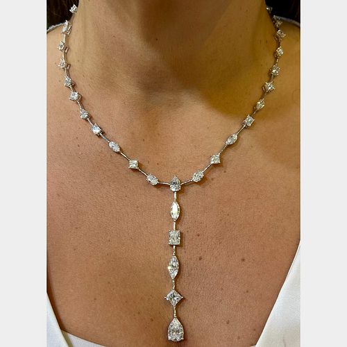 Platinum 30.35 Ct. Diamond Necklace