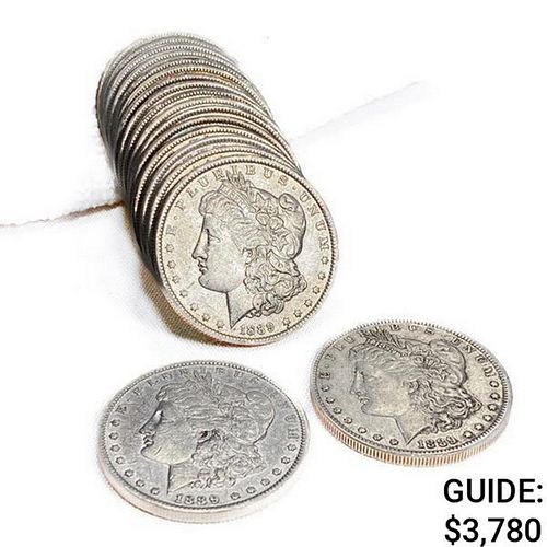 1889-O Morgan Silver Dollar Roll (18 Coins)   