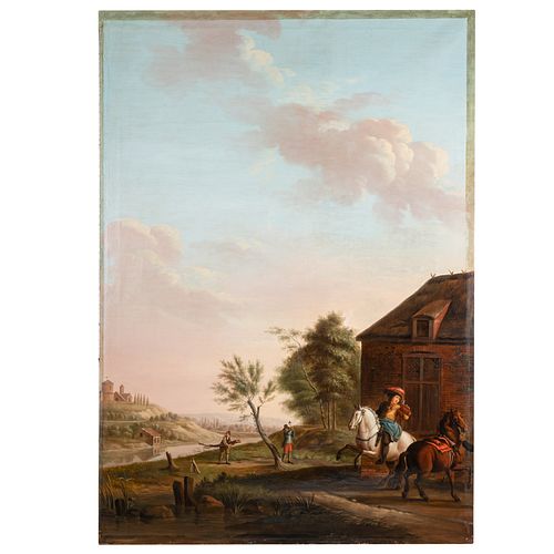 Dutch Landscape, after the 17th Century genre, with a Later San Francisco Gilded Age History