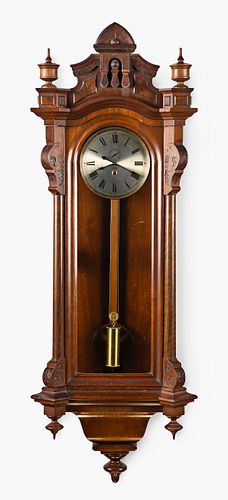 A scarce Seth Thomas Clock Co. Regulator No. 5 hanging clock