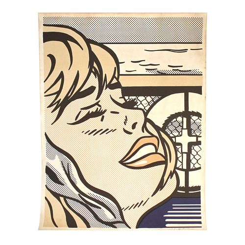Roy Lichtenstein, American 1923-1997, Shipboard Girl (C. II.6), 1965, Offset lithograph in colors, on wove paper, with full margins.