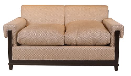 Art Deco Style Upholstered Love Seat