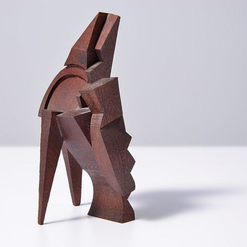 Mel Kendrick Mahogany Sculpture
