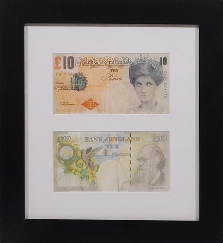  Banksy (Manner of/ Attributed): Two Difaced Tenners