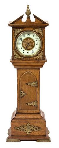 A Miniature Grandfather Clock Height 20 1/2 inches.