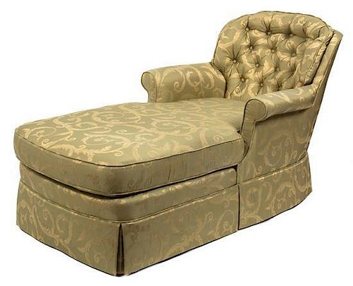A Contemporary Chaise Lounge Height 35 inches.