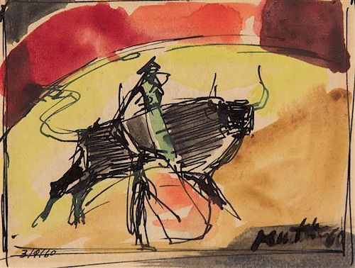 Wolf Reuther, (German, 1917-2004), The Matador, 1960