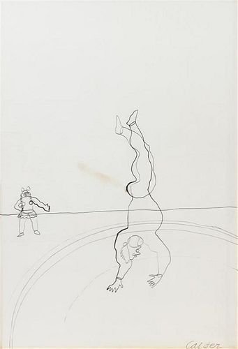 Alexander Calder, (American, 1898-1976), The Handstand with Girl, 1932