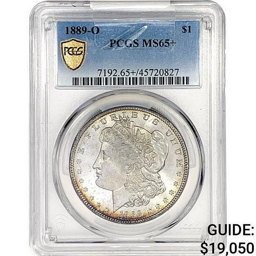 1889-O Morgan Silver Dollar PCGS MS65+