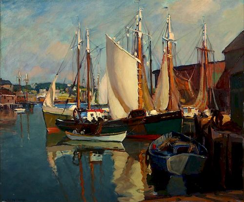 EMILE ALBERT GRUPPE (1896 - 1978) OIL ON CANVAS