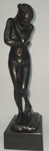 LARGE FRENCH BRONZE SCULPTURE AUGUSTE RODIN EVE