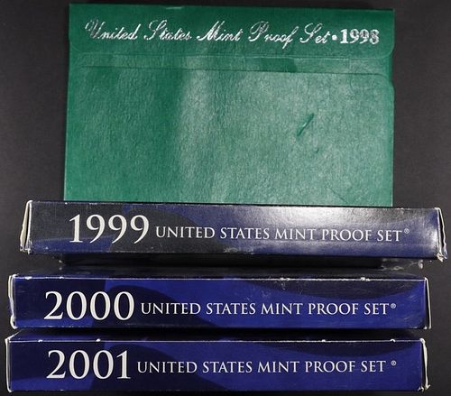 1998-2001 US PROOF SETS