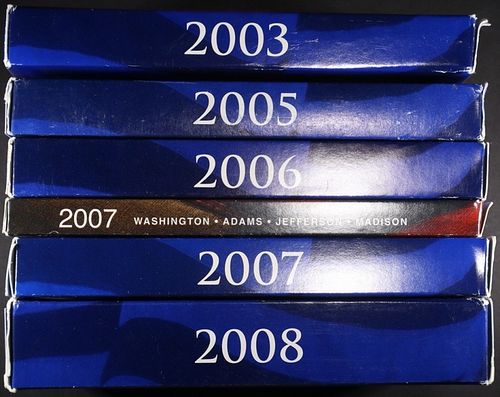 2003, 2005-2008 US PROOF SETS