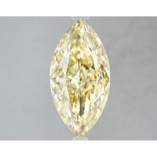2.59 ct, Vivid Yellow/SI1, Marquise cut IGI Graded Lab Grown Diamond