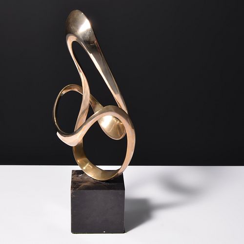 Tom Bennett Abstract Bronze Sculpture