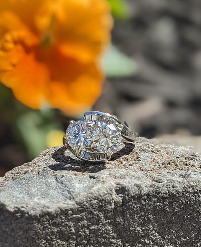 Twin Stone Diamond Ring