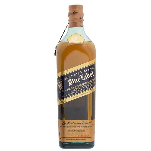 Johnnie Walker. Blue Label. Blended Scotch Whisky. Cápsula rasgada